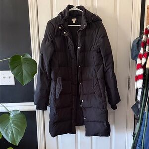 J. Crew Women's Dark Puffer Jacket